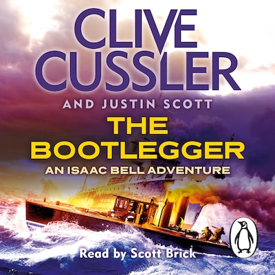 The Bootlegger – omslag til lydbogen af Clive Cussler, Justin Scott