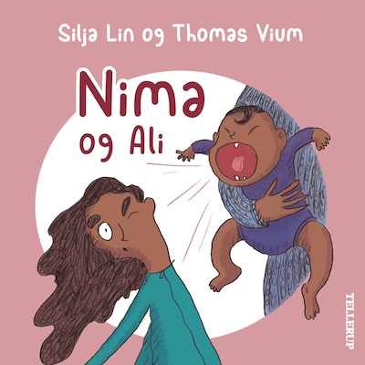 Nima #2: Nima og Ali – omslag til lydbogen af Thomas Vium, Silja Lin