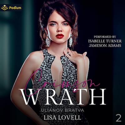 Crimson Wrath – omslag til lydbogen af Lisa Lovell