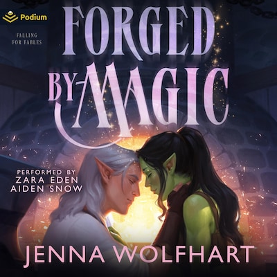 Forged by Magic – omslag til lydbogen af Jenna Wolfhart