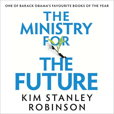 The Ministry for the Future – omslag til lydbogen af Kim Stanley Robinson