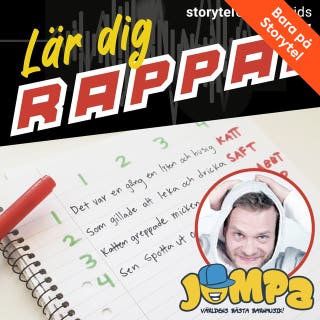 Del 4, Takt - Lär dig rappa – omslag till ljudboken av John "JOMPA" Landenfelt