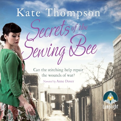 Secrets of the Sewing Bee – omslag til lydbogen af Kate Thompson
