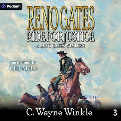 Reno Gates: Ride for Justice – omslag til lydbogen af C. Wayne Winkle