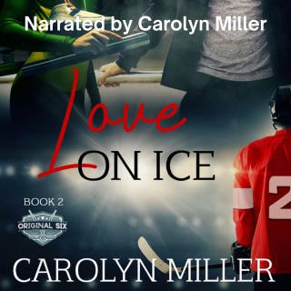 Love on Ice – omslag till ljudboken av Carolyn Miller