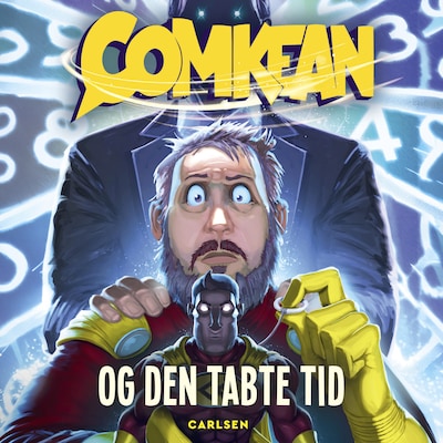 ComKean og den tabte tid – omslag til lydbogen af Andreas Nederland
