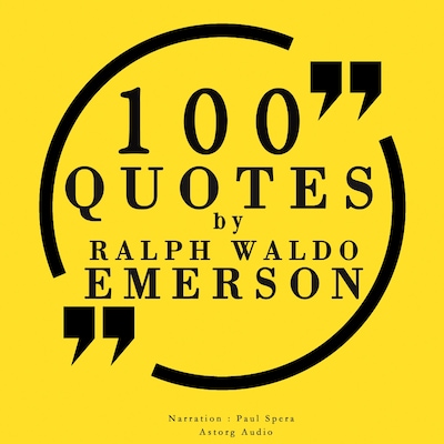 100 Quotes by Ralph Waldo Emerson – omslag til lydbogen af Ralph Waldo Emerson