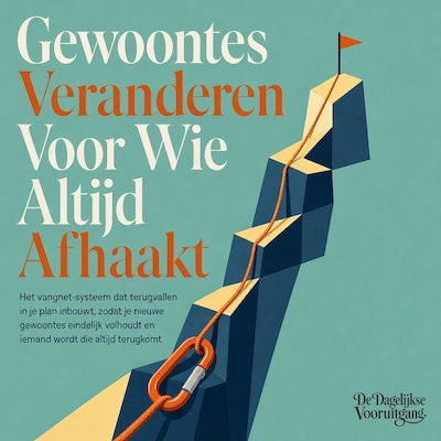 Gewoontes Veranderen Voor Wie Altijd Afhaakt – omslag van het luisterboek van De Dagelijkse Vooruitgang