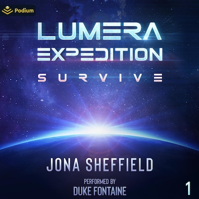 Survive – omslag til lydbogen af Jona Sheffield