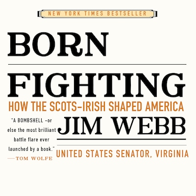Born Fighting – omslag til lydbogen af Jim Webb