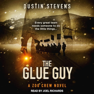 The Glue Guy – omslag til lydbogen af Dustin Stevens