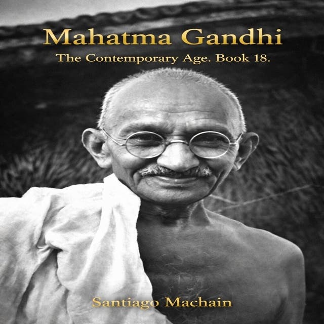 Mahatma Gandhi: English Edition – omslag til lydbogen af Santiago Machain