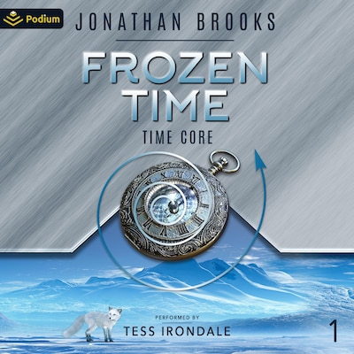 Frozen Time – omslag til lydbogen af Jonathan Brooks