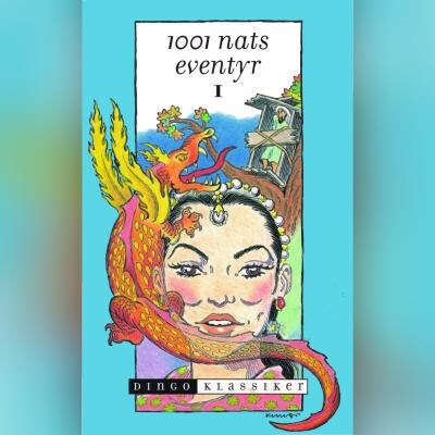 1001 nats eventyr I – omslag til lydbogen af Hanne Leth