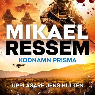 Kodnamn Prisma – omslag till ljudboken av Mikael Ressem