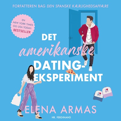 Det amerikanske datingeksperiment – omslag til lydbogen af Elena Armas
