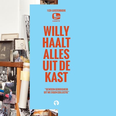 Willy haalt alles uit de kast – omslag van het luisterboek van Sander van de Pavert