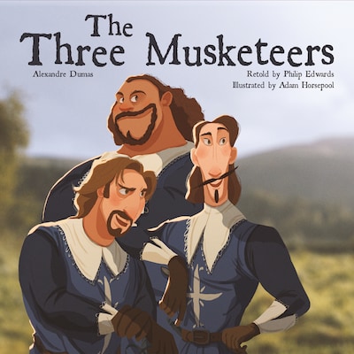 The Three Musketeers – omslag til lydbogen af Alexandre Dumas, Philip Edwards
