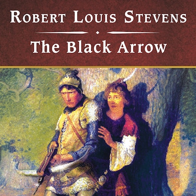 The Black Arrow, with eBook – omslag til lydbogen af Robert Louis Stevenson