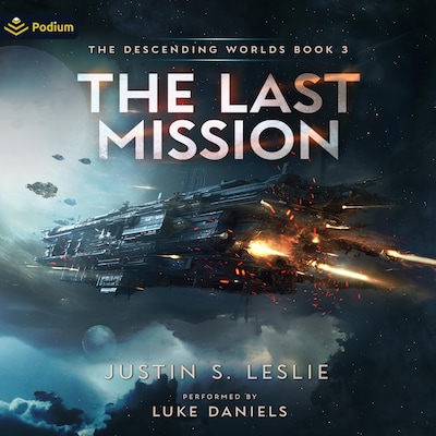 The Last Mission: A Military Sci-Fi Adventure – omslag til lydbogen af Justin S. Leslie