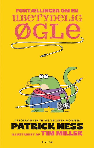 Fortællinger om en ubetydelig øgle (1) – omslag til lydbogen af Patrick Ness