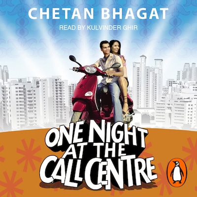 One Night At The Call Centre – omslag til lydbogen af Chetan Bhagat