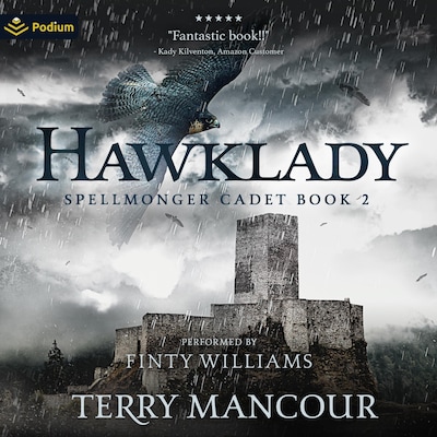 Hawklady – omslag til lydbogen af Terry Mancour
