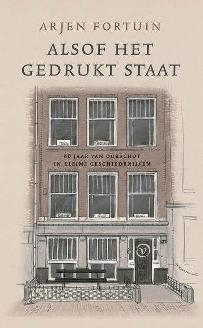 Alsof het gedrukt staat: 80 jaar Van Oorschot in kleine geschiedenissen – omslag van het luisterboek van Arjen Fortuin