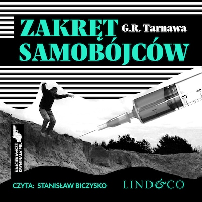 Zakręt samobójców – okładka audiobooka, autor G.R. Tarnawa