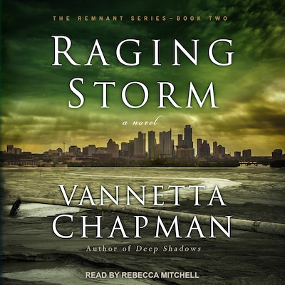 Raging Storm – omslag til lydbogen af Vannetta Chapman