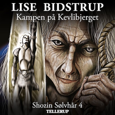 Shozin Sølvhår #4: Kampen på Kevlibjerget – omslag til lydbogen af Lise Bidstrup