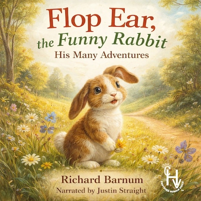 Flop Ear, the Funny Rabbit - His Many Adventures – omslag til lydbogen af Richard  Barnum