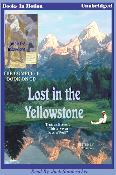 Lost in the Yellowstone – omslag til lydbogen af Truman Everts