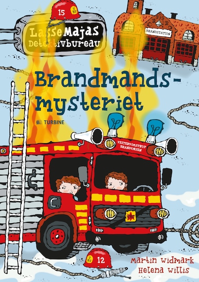 Brandmandsmysteriet – omslag til lydbogen af Martin Widmark