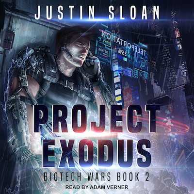 Project Exodus – omslag til lydbogen af Justin Sloan