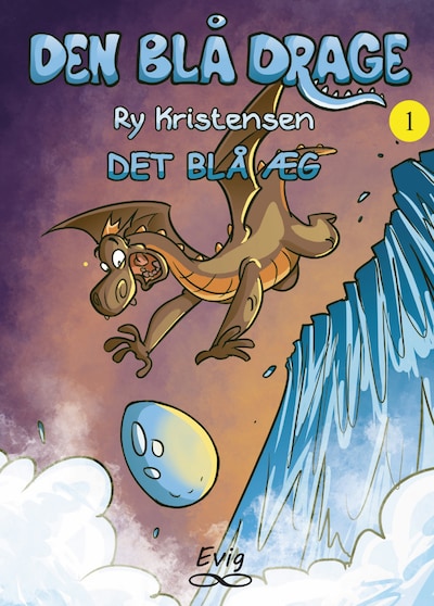Den blå drage 1 - Det blå æg – omslag til lydbogen af Ry Kristensen