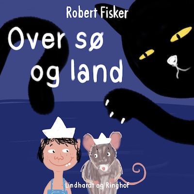 Over sø og land – omslag til lydbogen af Robert Fisker