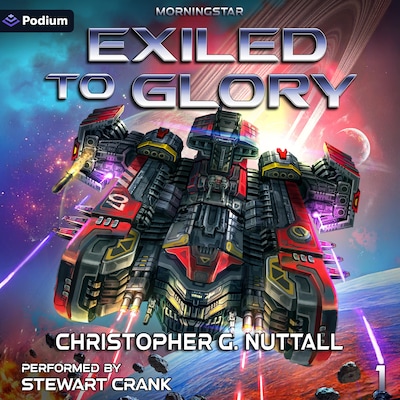 Exiled to Glory – omslag til lydbogen af Christopher G. Nuttall