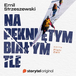 Na pękniętym białym tle – okładka audiobooka, autor Emil Strzeszewski