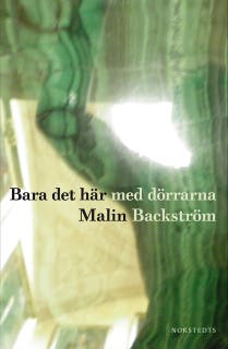Bara det här med dörrarna – omslag till ljudboken av Malin Backström