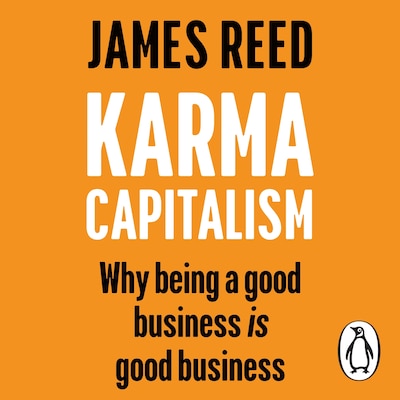Karma Capitalism – omslag til lydbogen af James Reed