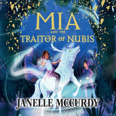 Mia and the Traitor of Nubis – omslag til lydbogen af Janelle McCurdy