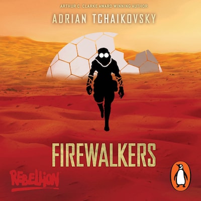 Firewalkers – omslag til lydbogen af Adrian Tchaikovsky