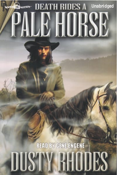 Death Rides a Pale Horse – omslag til lydbogen af Dusty Rhodes