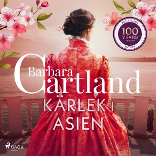 Kärlek i Asien – omslag till ljudboken av Barbara Cartland