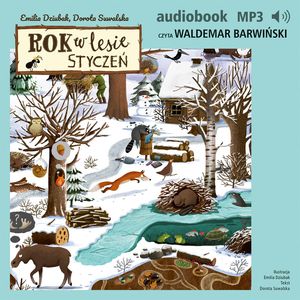 Rok w lesie. Styczeń – okładka audiobooka, autor Dorota Suwalska, Emilia Dziubak