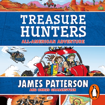 Treasure Hunters: All-American Adventure – omslag til lydbogen af James Patterson
