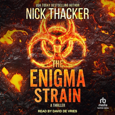 The Enigma Strain – omslag til lydbogen af Nick Thacker