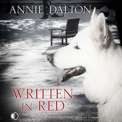 Written in Red – omslag til lydbogen af Annie Dalton