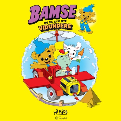Bamse og de syv nye vidundere – omslag til lydbogen af Jan Magnusson, Dan Andréasson